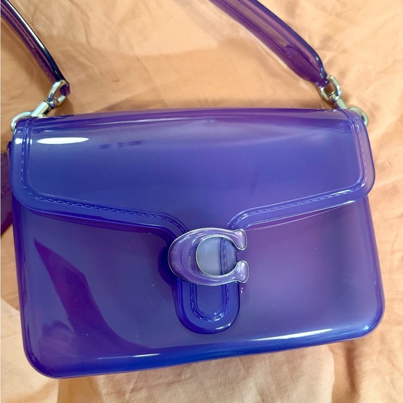 COACH Jelly Tabby in bright grape/purple/silver 💜 - Picture 1 of 10